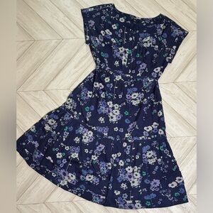 Gap Floral NavyTiered Dress